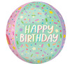 16"A Happy Birthday Ice Cream Party Orbz Pkg (5 count)