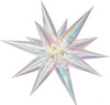 26"B Exploding Stars Iridescent FLAT (1 COUNT)