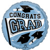 18"A Congrats Grad Light Blue  flat (10 count)