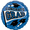 18"A Congrats Grad Blue  flat (10 count)