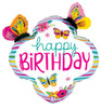 30"S Happy Birthday Colorful Butterfly Pkg (5 count)
