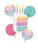 Bouquet Happy Birthday Personalized Pkg (1 count)