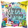 18"C Happy Birthday Presents Gellibean flat (10 count)