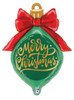 31"S Merry Christmas Ornament Satin Pkg (5 count)