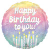 18"A Happy Birthday To You Holographic Pearlized Pkg (5 COUNT)