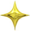 51"B Star Point Gold flat (5 count)