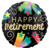 18"A Happy Retirement Black Pkg (5 COUNT)