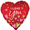 18"A I Love You Heartfelt Elegance Pkg (5 count)