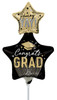 14"A Congrats Grad Yay Stars Air-Fill Only (10 count)