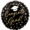 18"A Congrats Grad Gold Cap flat (10 count)