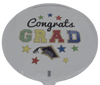 18"A Congrats Grad Cap Stars flat (10 count)