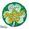 18"S Happy St. Patrick's Day Shamrock Checkered flat (10 count)