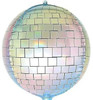 16"B Disco Ball Rainbow Silver Sphere Flat (5 COUNT)