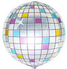 16"B Disco Ball Silver Multi Sphere Flat (5 COUNT)