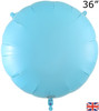 36"O Round Matte Blue Pkg (5 count)