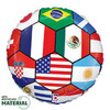 18"S Sports Soccer Ball Nations flat (10 count)