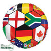 18"S Sports Soccer Ball Nations flat (10 count)