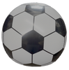22"B Soccer Ball Sphere Black/White flat (5 count)