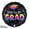 18"S Way To Go Grad Disco Stars Holo Pkg  (5 count)