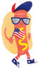 35"S Patriotic Hot Dog pkg (1 COUNT)