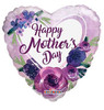 18"C Happy Mother's Day Violet Flowers flat (10 count)