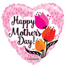 18"C Happy Mother's Day Tulips Gellibean flat (10 count)