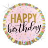 18"S Pastel Birthday Stripes Pkg (5 COUNT)