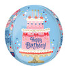 16"A Happy Birthday Cherries on Top Orbz Pkg (5 count)