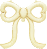 17"B Bow Link Ivory Matte 5 per package PKG (1 COUNT)