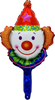 14"B Clown Head Red Hat Air-Fill flat (10 count)