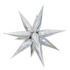26"B Exploding Star Silver Hologram flat (1 COUNT)