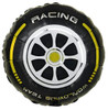 18"B Car Tire Wheel Racing Yellow flat (10 count)