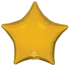 19"A Star Gold Metallic flat (10 count)