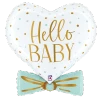 29"S Hello Baby Blue Bow Pkg (5 count)