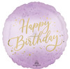 18"A Happy Birthday Lavender Luxe flat (10 count)