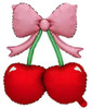 20"B Cherries with Bow Pkg (10 COUNT)