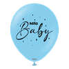 12"K Hello Baby Blue Theme (25 count)