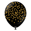 12"K Black with Gold Confetti Print (25 count)