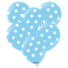 12"K Polka Dot Light Blue with White (25 count)