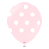 12"K Polka Dot Light Pink with White (25 count)