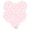 12"K Polka Dot Light Pink with White (25 count)