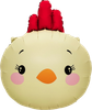 21"B Cartoon Chicken Head Pkg (5 count)