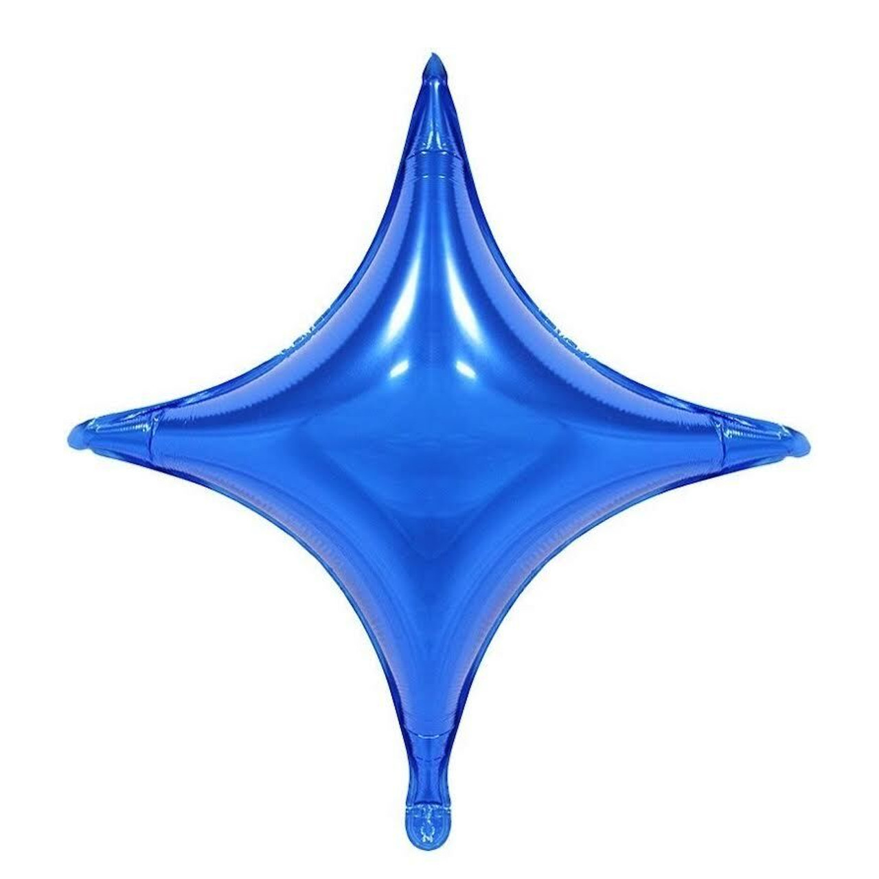 4 Point Star Glitter - Iridescent Caribbean Blue