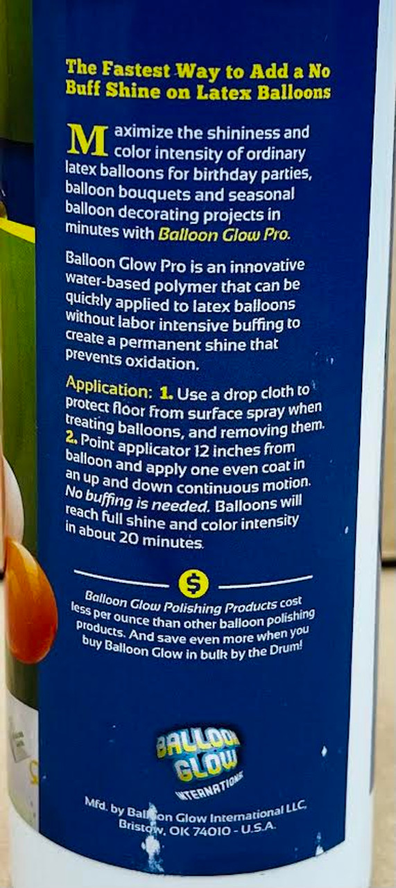 balloon glow Pro spray 10 oz.