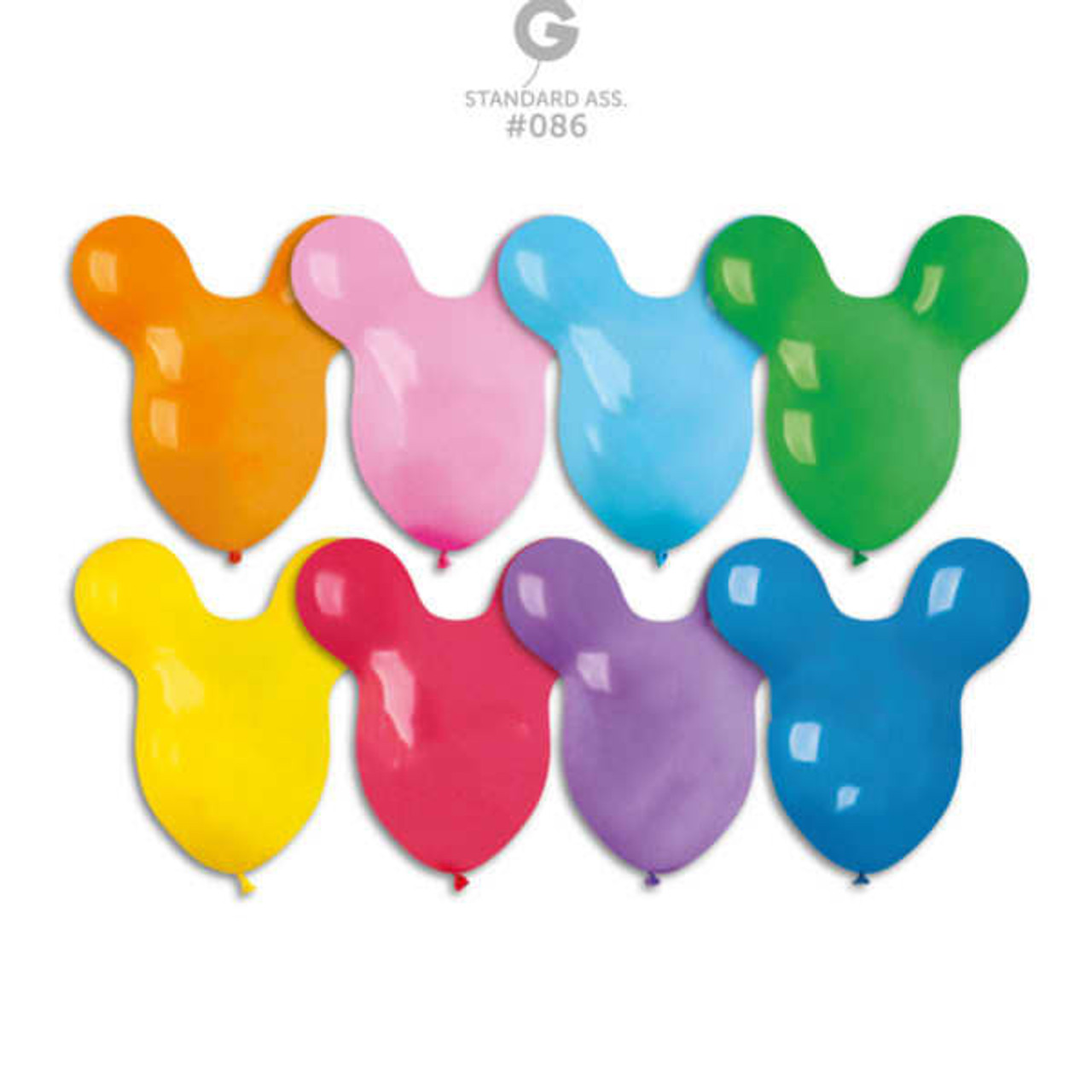 Mouse Head Latex Rubber Balloons #086 Gemar