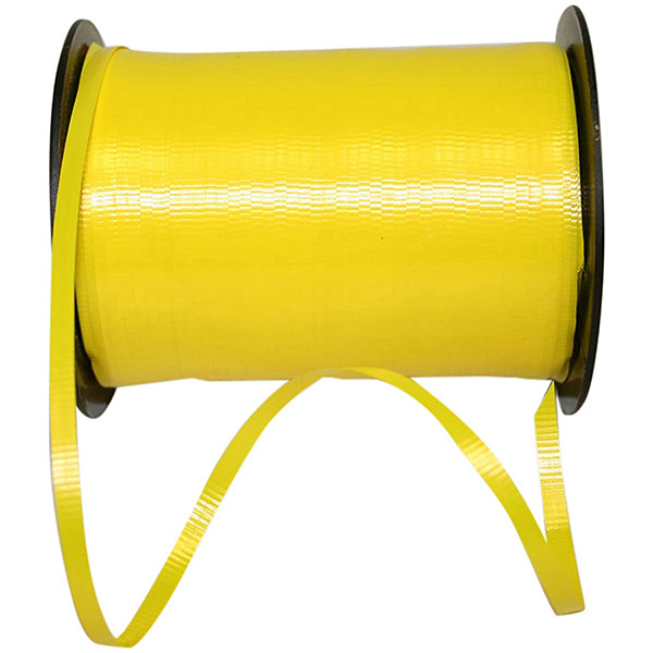 Yellow Curly Ribbon 3/16