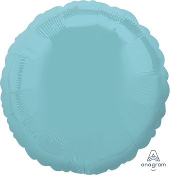 18"A Circle/ Round, Blue Light Pearl Mylar(10 count)