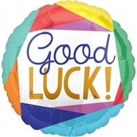 18"A Good Luck Colorful Patches flat (10 count)