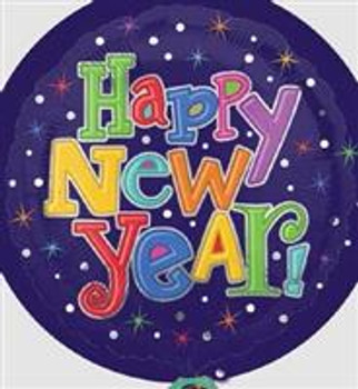 18"A  New Year Multi Color (10 count)