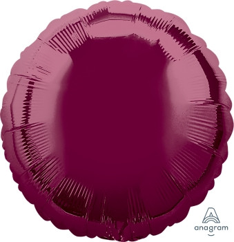 18"A Circle/ Round, Berry Mylar(10 count)